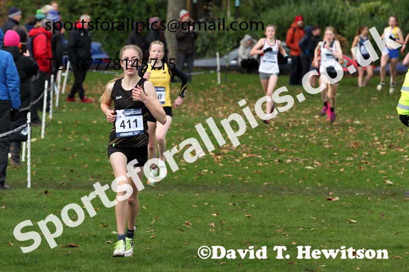 Girls under-15s, European Cross Country Championships Trials, Sefton Park, Liverpool. Photo: David T. Hewitson/Sports for All Pics